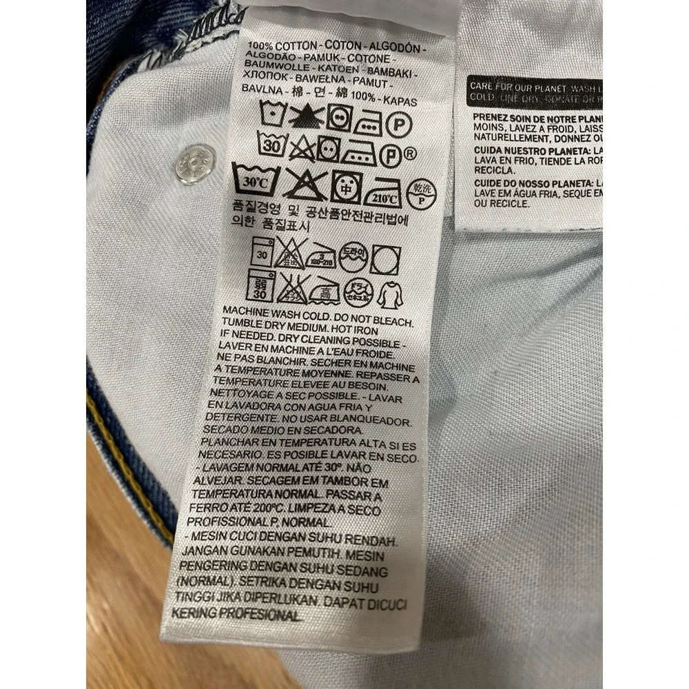 Levi's 550 Jeans Mens 38x30 Blue‎ Denim Medium Wash Straight Leg Relaxed Dadcore